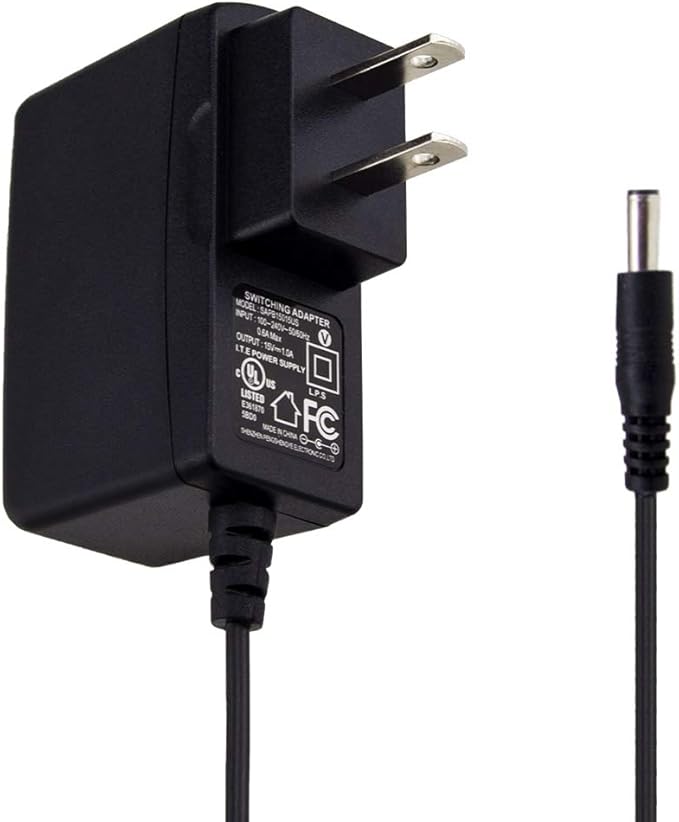 DC 15V 1A Adapter Charger for Car Jump Starter, Peak 450A 500A 600A 800A 1000A Auto Battery Booster Jump Starter Charger