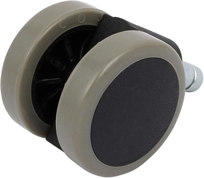 2 Inch Power supply and power module Dia Double Wheel PU Cover Swivel Casters Gray for Office Chair