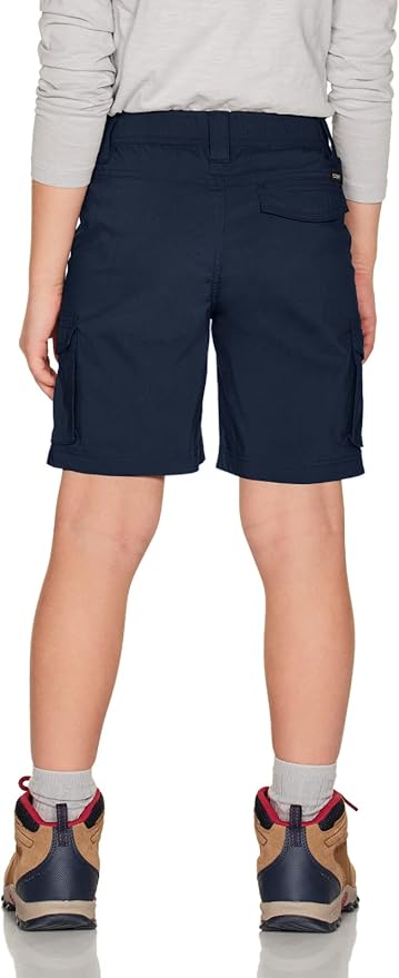 CQR Kids Youth Pull on Cargo Shorts, Outdoor Camping Hiking Shorts, Lightweight Elastic Waist Athletic Short with Pockets