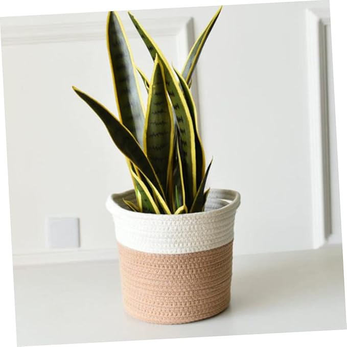 Exquisite Woven Storage Basket Multipurpose Household Flower Basket for Home Decor and Organization