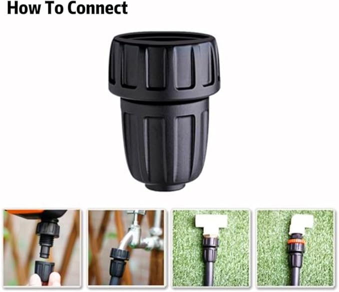 12 Inch Drip Irrigation Tubing Faucet Adapter 3 Pack, 34" to 12" Irrigation Hose Adapter, 34 Inch Faucet Connector Garden Hose Adapter