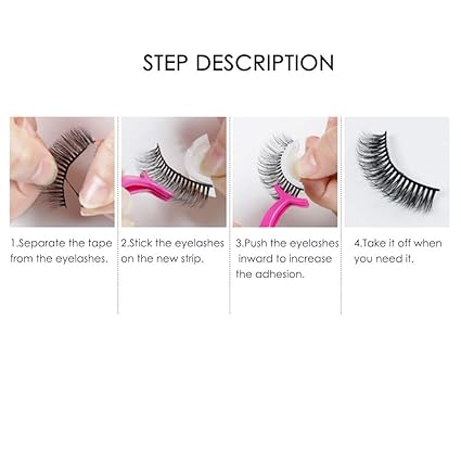 False Eyelashes, 3D Professional Eyelashes No Stimulation False Eyelashes Extension Handmade False Eyelashes Set, Reusable, Soft and Comfortable, Makeup Thick Fake Eye Lashes(08#)
