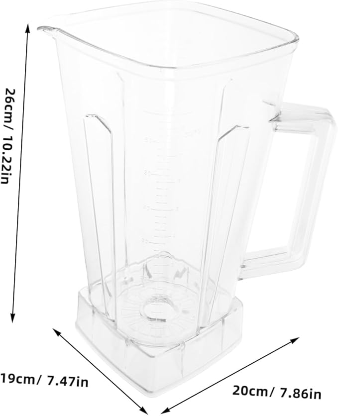 Reusable Blender Jug for Smoothies Juices Large Capacity Pitcher for Kitchen Party Drinks Versatile Use for Commercial Home Settings