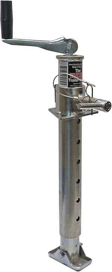 Fastest Jack on The Market - 2000lb Top-Wind No-Crank Tongue Jack for Boat, RV Utility Trailers USA Owned