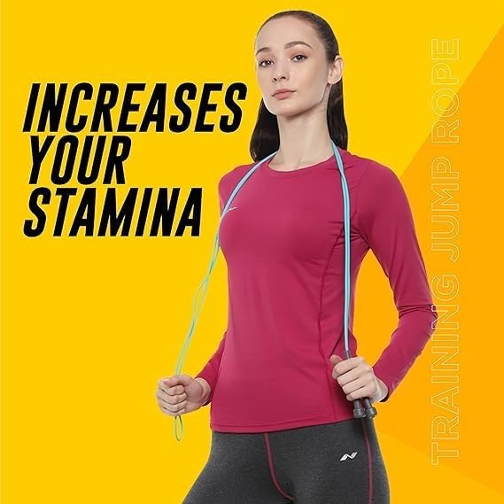 Skipping Rope for Men, Women & Children, Jump Rope for Exercise, for Workout & Weight Loss, Exercise Rope, Skipping Rope for Training, Sports Fitness Gym