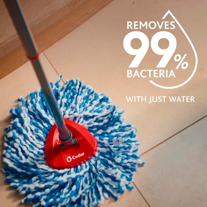 O-Cedar RinseClean Spin Mop Microfiber Refill, 1 CT (Pack of 2)