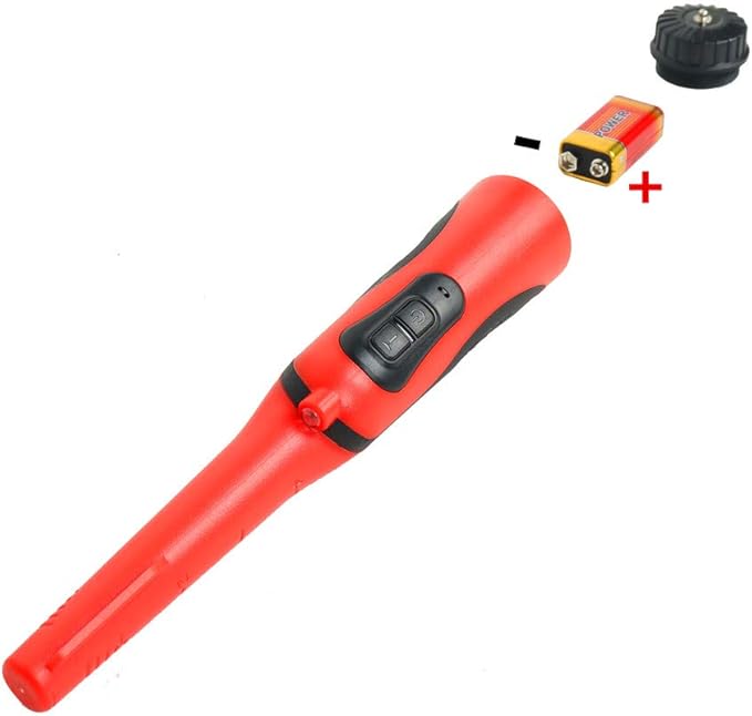 5M Waterproof Metal Detector with Adjustable LED Light, 3 Detection Modes (Sound, Vibration, Sound Vibration) for Outdoor Treasure Hunting and Professional Use