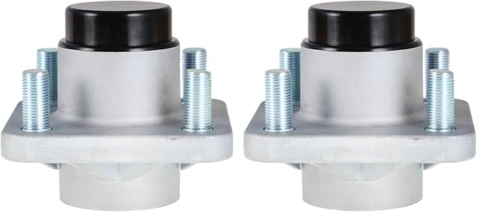 WFLNHB 2 Pack Front Wheel Hub Assembly with Bearings Replacement for Club Car Precedent Ds 2003.5 102357701