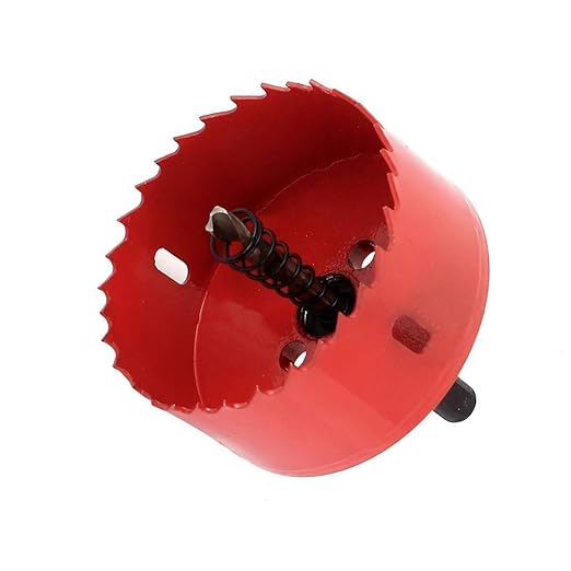 Luomorgo 75mm3 inch Hole Saw, 1 14 inch Cutting Depth HSS Bi-Metal Hole Cutter for Wood Cornhole Boards Plastic Drywall Metal Sheet