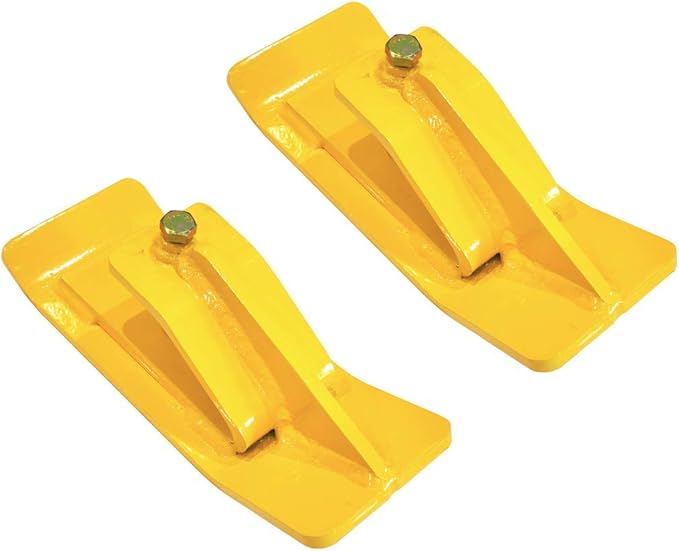 Pocono Metal Craft Tractor Bucket Ski Edge Turf Tamer Skid Protector (Safety Yellow)