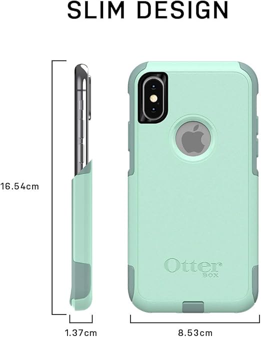 OTTERBOX COMMUTER SERIES Case for iPhone Xs Max - Retail Packaging - BESPOKE WAY (BLAZER BLUE/STORMY SEAS BLUE)
