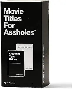 Movie Titles for Assholes Party Game, Iconic, Hilarious, Nasty Game Night Entertainment, Hundreds of Movie Title Combinations, 18