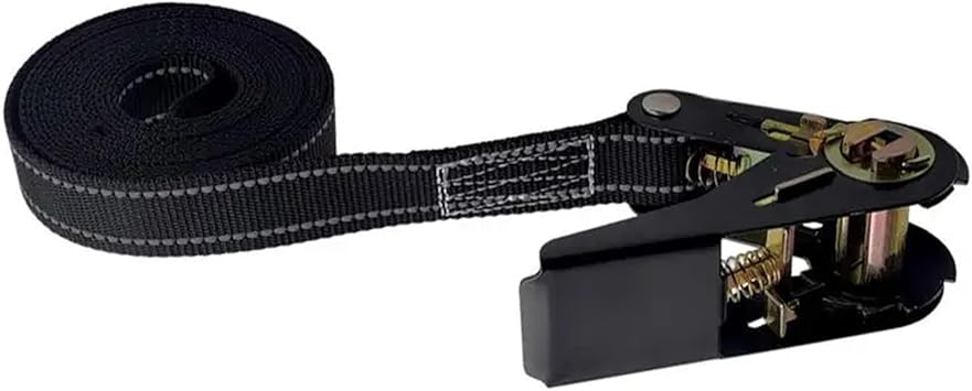 4m6m Cargo Bundling Strap Heavy-Duty Car Truck Front Cargo Ratchet Strap with Metal Buckle Car Fixed Rope(M)