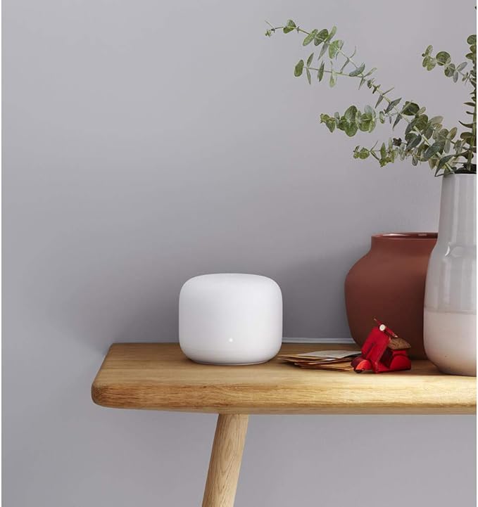 Google Nest Wifi - AC2200 - Mesh WiFi System - Wifi Router - 2200 Sq Ft Coverage - 1 pack