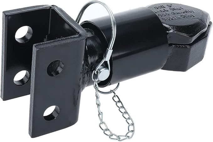 YaeMarine 2" Dia Ball 7000LBS Adjustable Channel-Mount Trailer Coupler with Bolts and Nuts