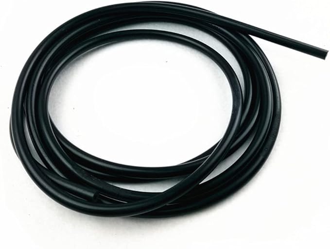 Universal High Performance Silicone Vacuum Tubing Hose 3mm, ID 18" Rubber Tubing Hose 10 FT (3 Meter) per roll, Black