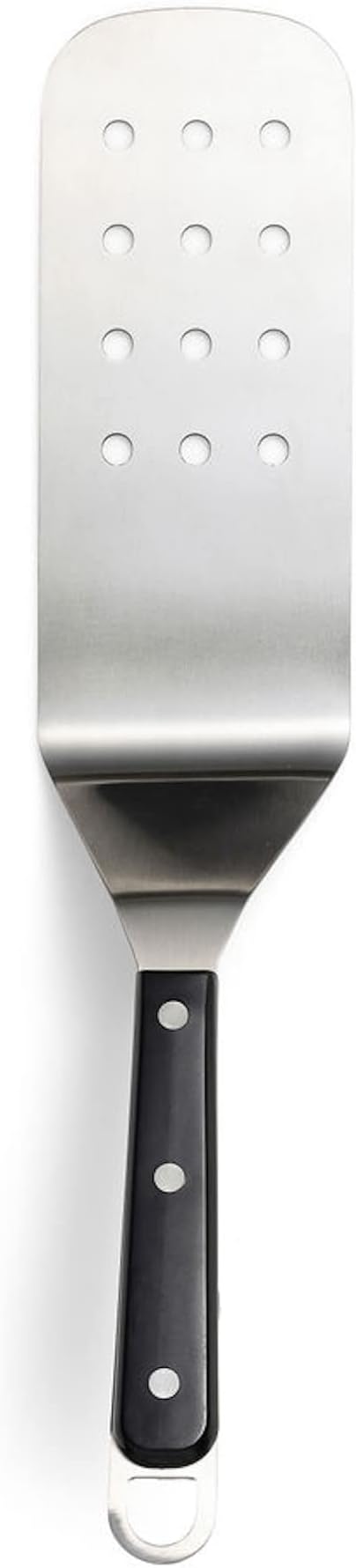 Fox Run Griddle Spatula Slotted, Stainless Steel, Silver, 14.76 x 2.95 x 3.35"