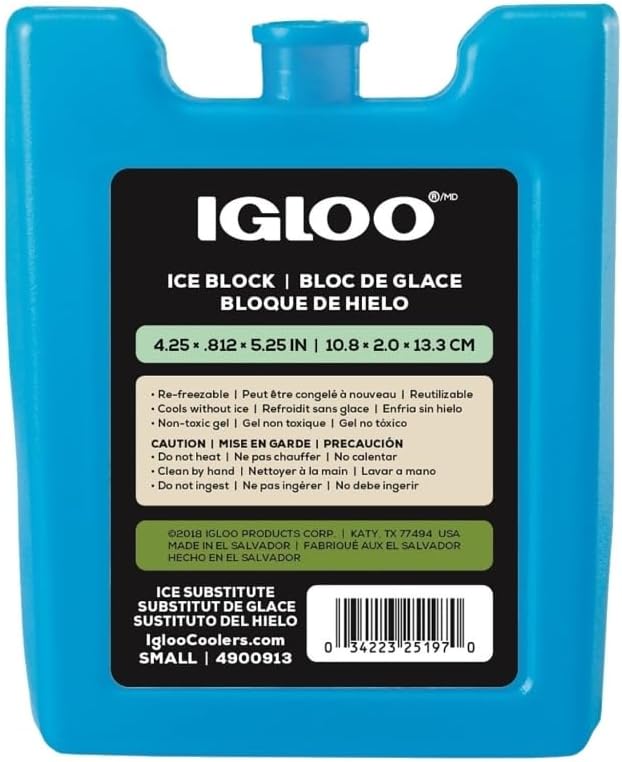 Igloo MaxCold Ice Gel Pack 6.8 oz Blue Rectangular Gel Pack