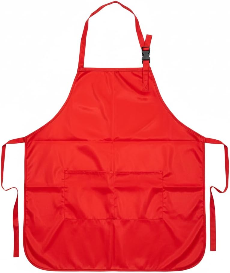 DONNA Reversible Stylist Apron, Waterproof Hair Cutting Apron with Adjustable Neck Strap and Pockets, Polyester, One Size