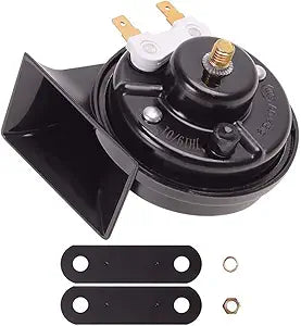 Evermotor Car Horn 12v Loud Air Horn Universal Signal Speaker for Motorcycle,Truck,Golf Cart,Moped,Scooter,ATV 118 dB Snail Horns with E-MARK