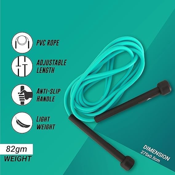 Skipping Rope for Men, Women & Children, Jump Rope for Exercise, for Workout & Weight Loss, Exercise Rope, Skipping Rope for Training, Sports Fitness Gym