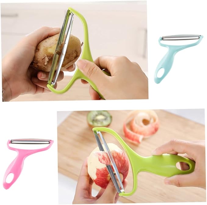 Vegetable Peeler Stainless Steel Wide Mouth Cabbage Grater Multifunctional Fruit Slicer for Kitchen Blue Home Kitchen Tools