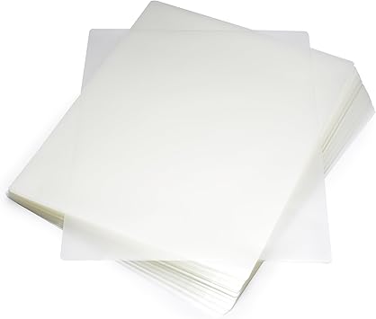 Basics Clear Thermal Laminating Plastic Paper Laminator Sheets - 11.5 x 9.0-Inch, 100-Pack, 3 mil