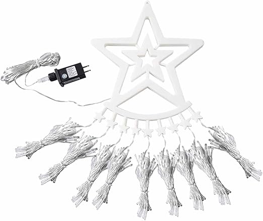 IAMAGOODLADY Christmas Decorations,Christmas Lights Outdoor 350LED 11.5FT 9 Strand Christmas Decorations with 8 Lighting ModesMemory Function,Star String Lights Only Lightning Deals of Today