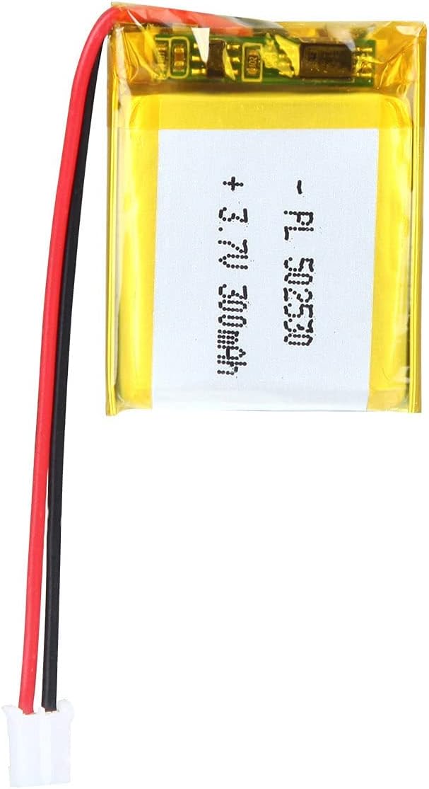 YDL 3.7V 300mAh 502530 Lipo battery Rechargeable Lithium Polymer ion Battery Pack with PH2.0mm JST Connector