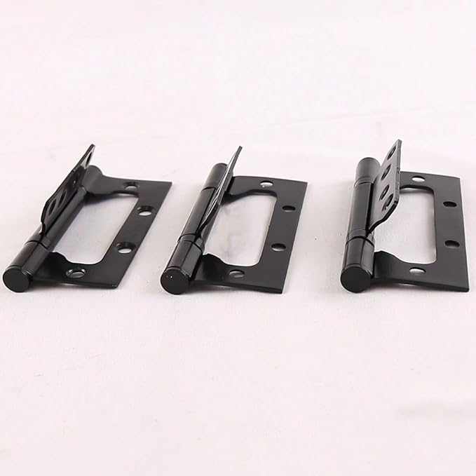 3 Pieces Black 304 Stainless Steel Door with Silent Hinges, Specifications 4 3 2.5 Hinge(3 pc Black hige)
