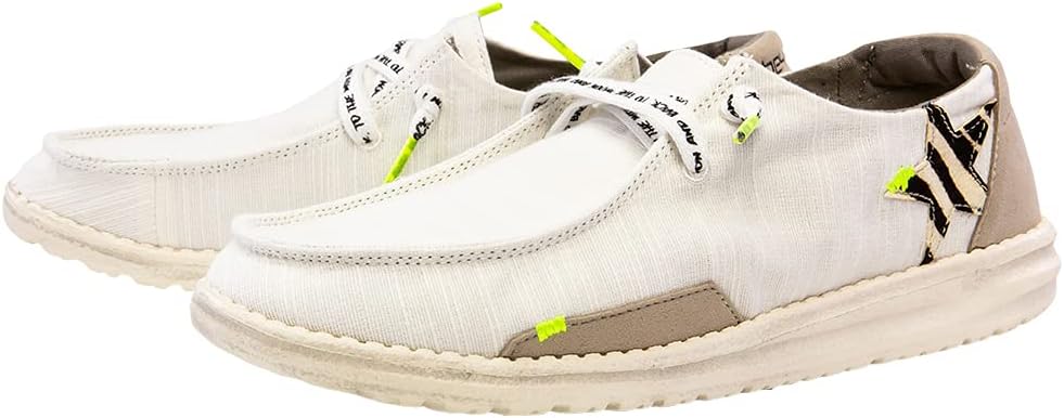 Hey Dude Womens Wendy Womens Shoes Womens Lace Up Loafers Comfortable & Light-Weight