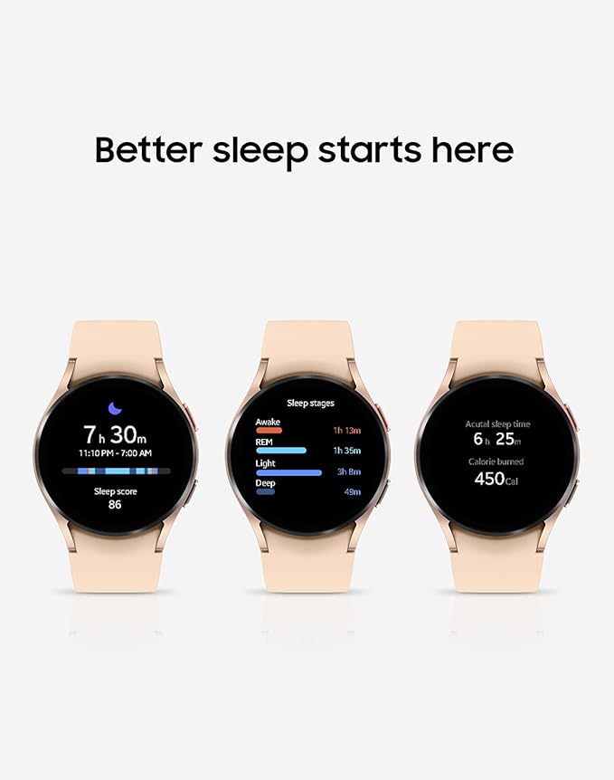 Samsung Galaxy Watch 4 40mm Smart Watch Bluetooth - Pink Gold (Renewed)