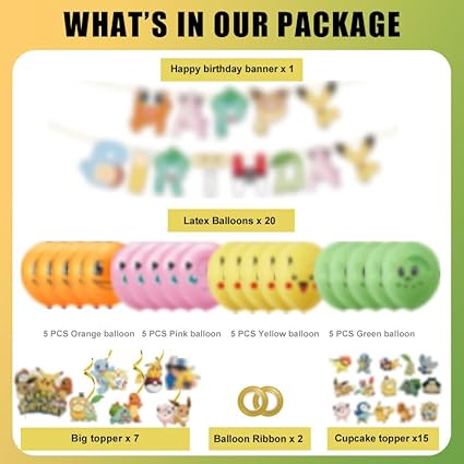 Anime Cartoon Theme Birthday Party Supplies, Party Decorations Including Banners, Balloons, Hanging Swirls, Cake Cupcake Toppers for Girl's Boy's Party Decor, Holiday Supplies