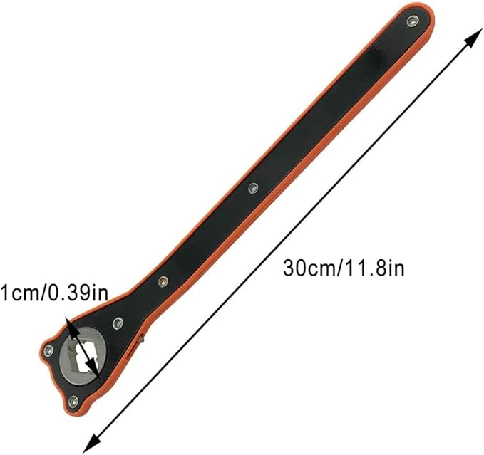 2 in 1 Universal Automotive Jack Ratchet Wrench, Labor-Saving Scissor Jack Lift Speed Handle Tool Garage Tire Wheel Lug Wrench Handle with Converter, Dual-Purpose