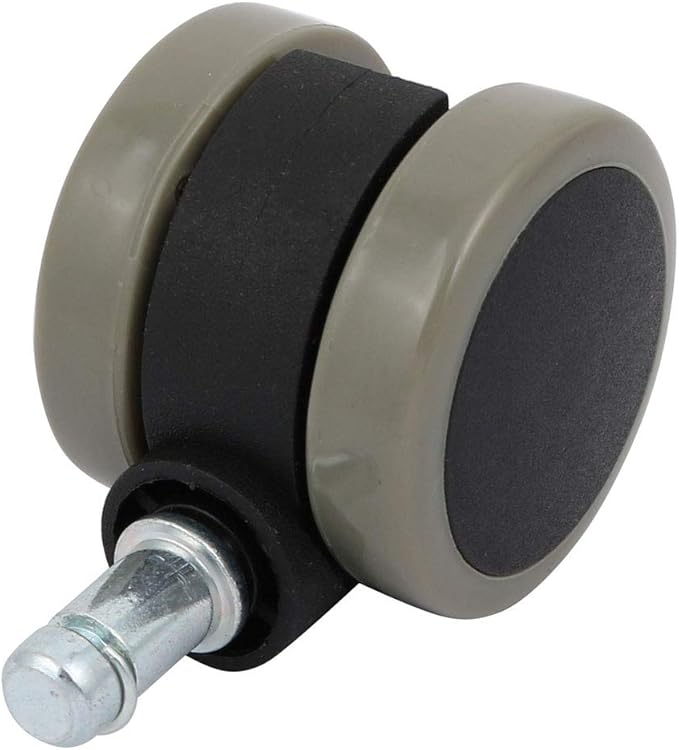2 Inch Power supply and power module Dia Double Wheel PU Cover Swivel Casters Gray for Office Chair