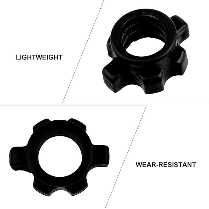 4 Pcs Dumbbell Bar Nut Barbell Fixing Accessories Home Gym Equipment Collar