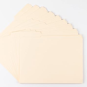 Smead File Folder, Reinforced 13-Cut Tab, Letter Size, Manila, 45 Per Box (10438)