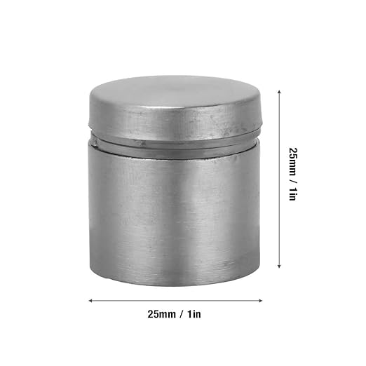 4pcs Stainless Steel Advertise Fixing Pins, Glass Standoff Mounting Bolts Glass Mounting Standoff Nail Wall Mount Standoff Holder fir Sign Mounting Hardware 25x253040mm(25 25MM)