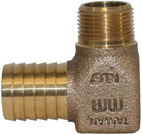 Merrill MFG RBHENL100 1" X 3/4" No-Lead Hydrant Elbow, Bronze, 1" X .75"