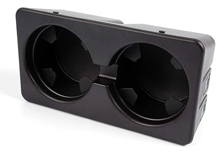 Dual Cup Holder Insert Compatible for Cadillac GMC Replacement for Chevy 07-14 Front Floor Part 19154712