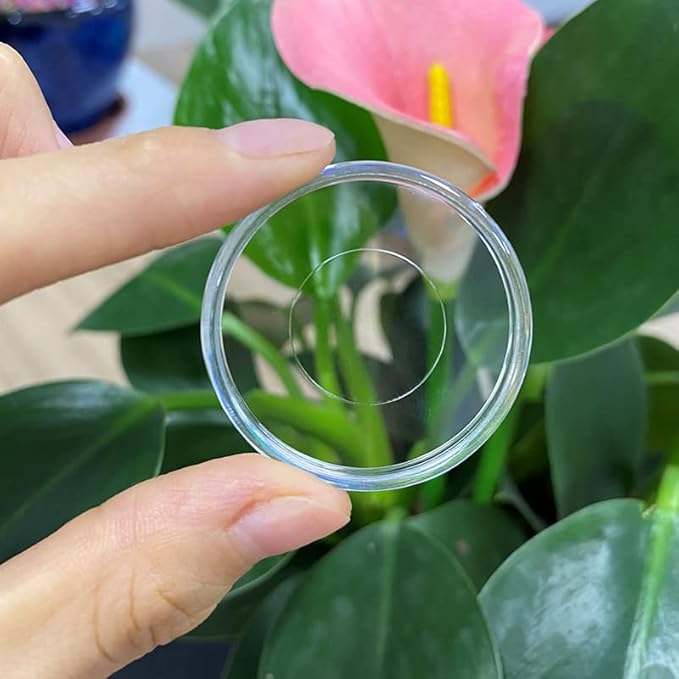 100pcs Discbound Planner Discs Expansion Discs Loose Leaf Disc for Discbound Notebook Planner Scrapbook Binding(Super Clear,0.7inch18mm)
