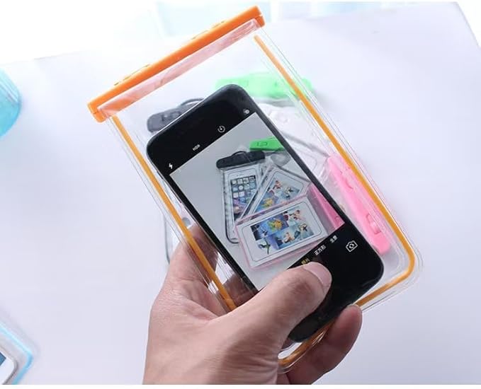Luminous Waterproof Phone Bag, Suitable for dust-Proof and Dry Bags of All Devices up to 6.0 inches in Size (Black)