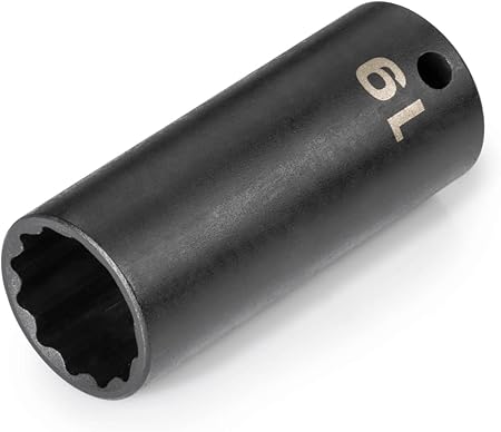 TEKTON 38 Inch Drive x 19 mm Deep 12-Point Impact Socket SID13319