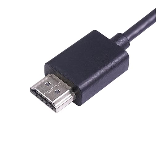 High-Speed Male to Female Extension Cable Plated Converter 4K Swivel Adapter Compatible with Streaming Stick, Black