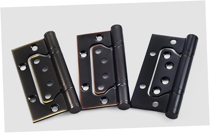 Stainless Steel Spring Hinges for Kitchen Cabinet Doors Heavy Duty Load Capacity Design with Easy Installation Black Finish for Furniture Applications