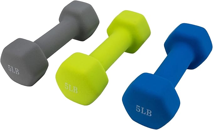 Dumbbells Set of 2 Exercise Fitness Dumbbell for Home Gym Women Free Weights Hand Hex Dumb Bells 2 LB Pair