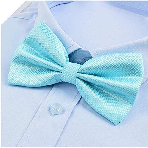 Men's Pre Tied Solid Bow Ties Wedding Party Adjustable Bowties Necktie