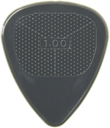 D'Andrea Snarling Dog Brain Nylon Guitar Picks 12 Pack with Tin Box (Grey, 1.00mm)