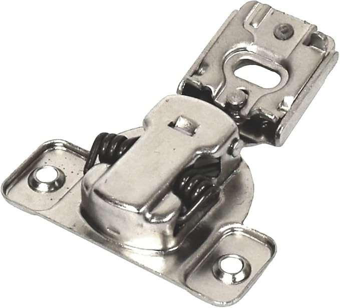 12" Overlay 10-Pack Bright Nickel Soft-Close Face Frame Cabinet Hinge