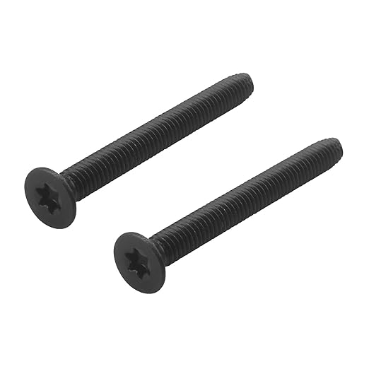 100pcs 516-18 x 3 Flat Head Floorboard Thread Cutting Screws, Type F, (Star - Six Lobe Drive), Black Phosphate Finish, Countersunk, T-40 Drive Alloy Steel
